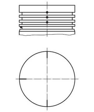 Píst MAHLE ORIGINAL 022 04 01