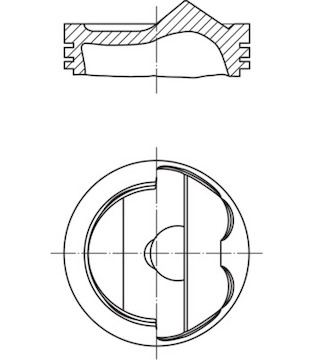 Píst MAHLE ORIGINAL 028 04 01