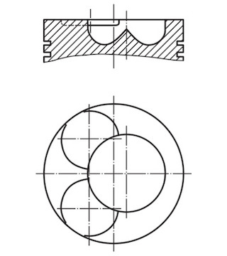 Píst MAHLE ORIGINAL 028 07 00