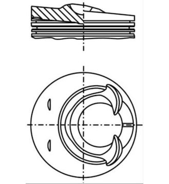 Píst MAHLE ORIGINAL 028 24 00