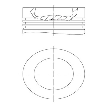 Píst MAHLE ORIGINAL 028 PI 00121 001