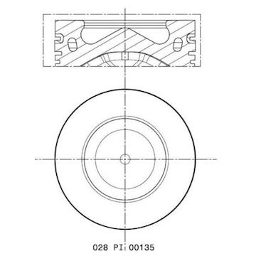 Píst MAHLE ORIGINAL 028 PI 00135 001