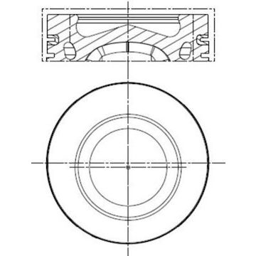 Píst MAHLE ORIGINAL 028 PI 00140 002