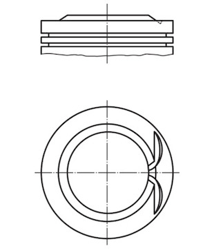 Píst MAHLE ORIGINAL 028 PI 00146 001