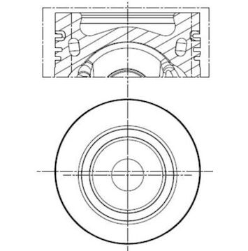 Píst MAHLE ORIGINAL 028 PI 00154 000