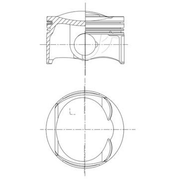 Píst MAHLE ORIGINAL 028 PI 00156 001