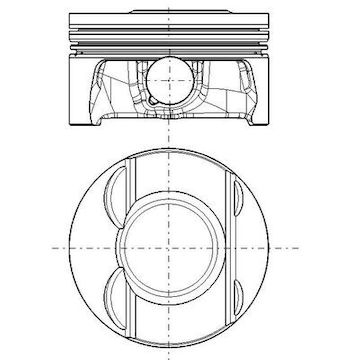 Píst MAHLE ORIGINAL 028 PI 00175 000