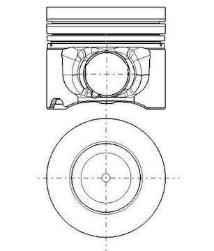 Píst MAHLE ORIGINAL 028 PI 00178 000