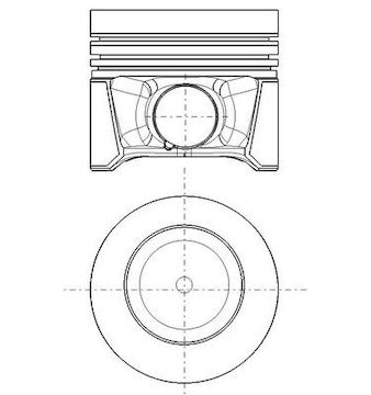 Píst MAHLE ORIGINAL 028 PI 00179 002