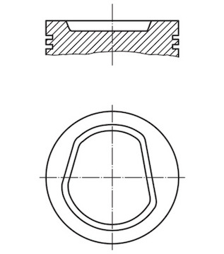 Píst MAHLE ORIGINAL 030 42 02