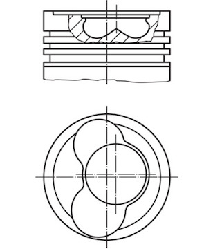 Píst MAHLE ORIGINAL 030 58 00