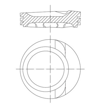 Píst MAHLE ORIGINAL 030 68 00