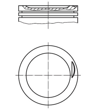 Píst MAHLE ORIGINAL 030 83 02