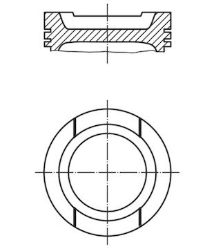 Píst MAHLE ORIGINAL 030 92 00