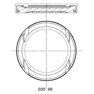 Píst MAHLE ORIGINAL 030 99 00