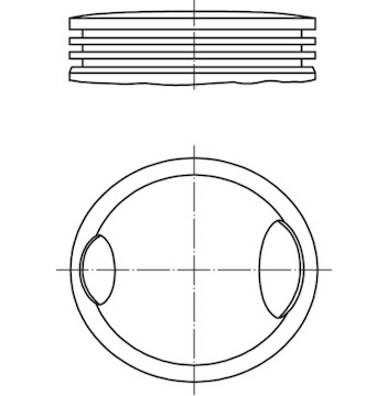 Píst MAHLE ORIGINAL 033 12 00