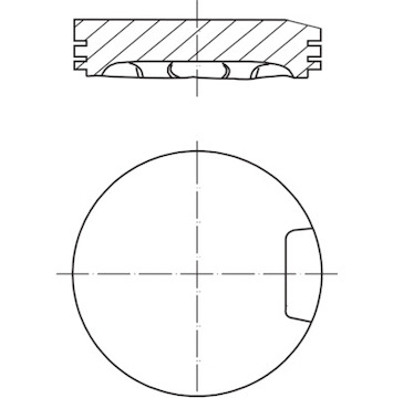 Píst MAHLE ORIGINAL 033 13 01