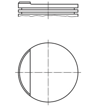 Píst MAHLE ORIGINAL 034 53 01