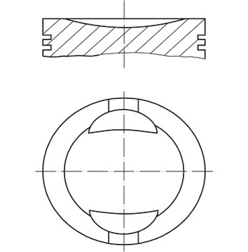 Píst MAHLE ORIGINAL 034 69 02