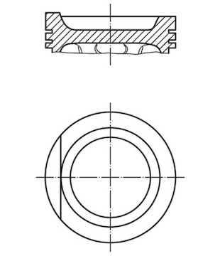 Píst MAHLE ORIGINAL 034 78 00