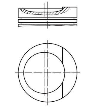 Píst MAHLE ORIGINAL 034 79 00