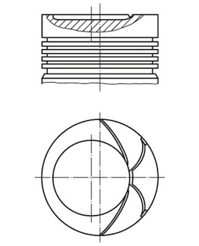 Píst MAHLE ORIGINAL 034 92 02