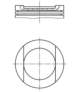 Píst MAHLE ORIGINAL 034 98 00