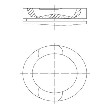 Píst MAHLE ORIGINAL 037 PI 00107 000