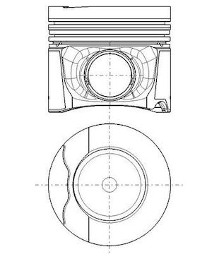 Píst MAHLE ORIGINAL 037 PI 00152 000