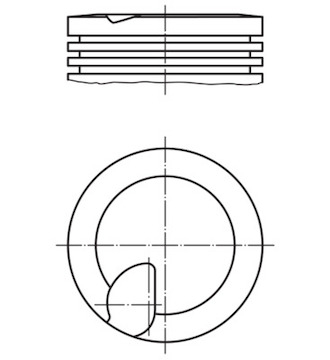 Píst MAHLE ORIGINAL 038 41 01