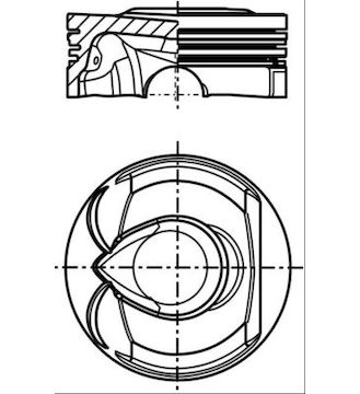 Píst MAHLE ORIGINAL 039 PI 00123 001