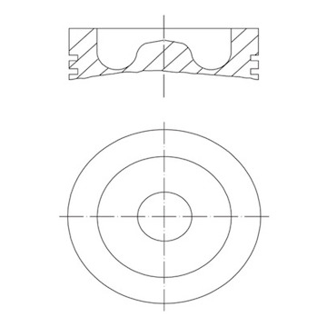 Píst MAHLE ORIGINAL 061 PI 00128 010