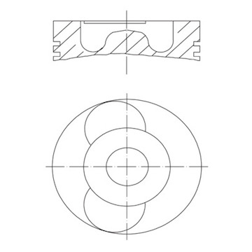 Píst MAHLE ORIGINAL 061 PI 00131 000