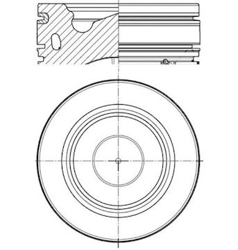 Píst MAHLE ORIGINAL 061 PI 00137 000