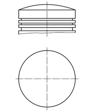 Píst MAHLE ORIGINAL 063 06 00