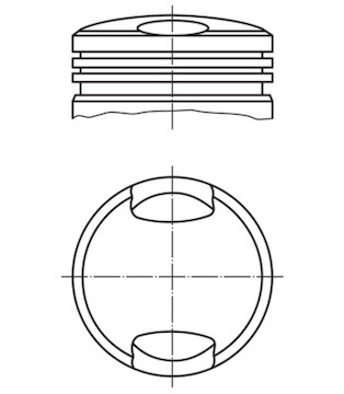 Píst MAHLE ORIGINAL 063 07 00