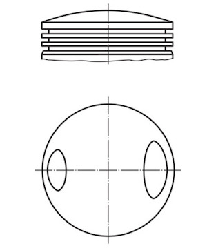 Píst MAHLE ORIGINAL 081 62 00