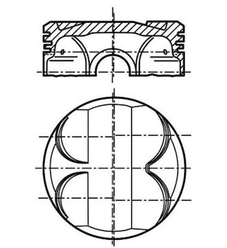 Píst MAHLE ORIGINAL 081 PI 00101 000