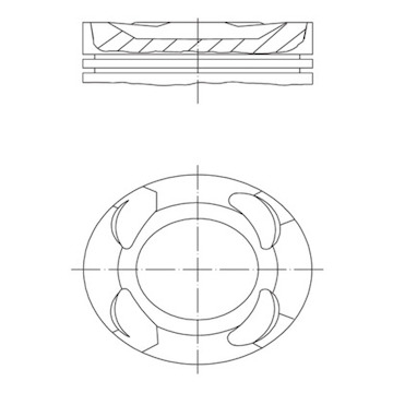 Píst MAHLE ORIGINAL 081 PI 00109 000