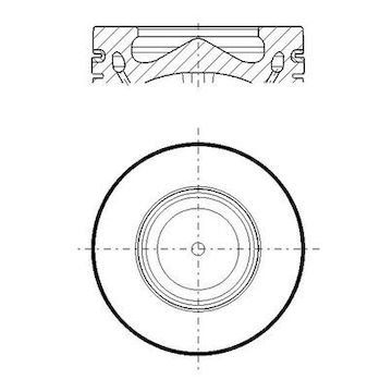 Píst MAHLE ORIGINAL 081 PI 00119 000