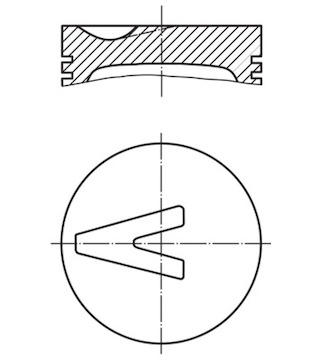 Píst MAHLE ORIGINAL 082 62 02