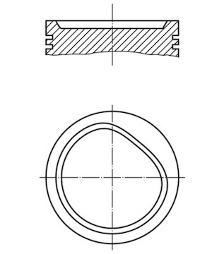 Píst MAHLE ORIGINAL 082 72 00