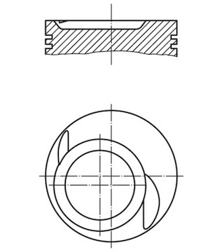 Píst MAHLE ORIGINAL 082 98 00