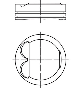 Píst MAHLE ORIGINAL 083 04 00