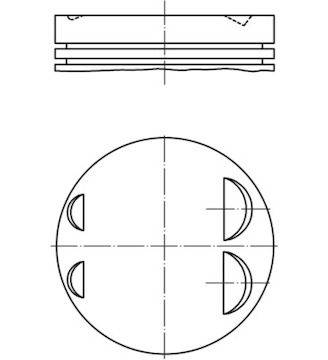 Píst MAHLE ORIGINAL 083 07 01