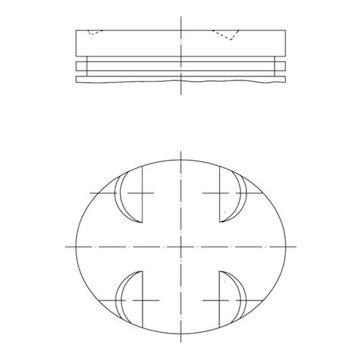 Píst MAHLE ORIGINAL 083 09 00