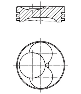 Píst MAHLE ORIGINAL 089 25 00