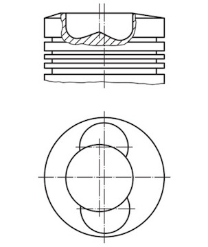 Píst MAHLE ORIGINAL 099 01 00