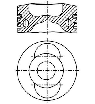 Píst MAHLE ORIGINAL 099 92 02