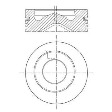 Píst MAHLE ORIGINAL 099 PI 00138 000